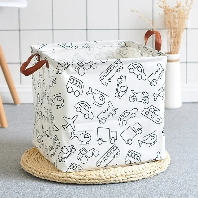 Cube Folding Basket For Storage and Laundry
