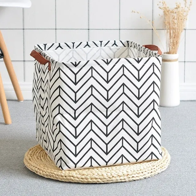 Cube Folding Basket For Storage and Laundry