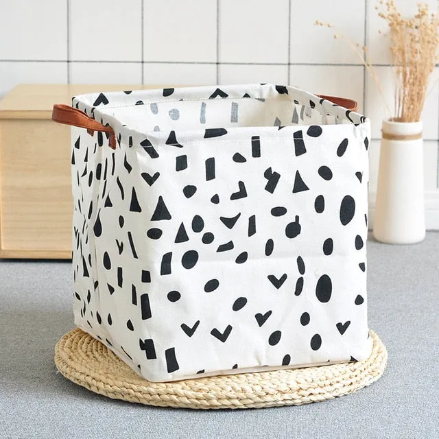 Cube Folding Basket For Storage and Laundry