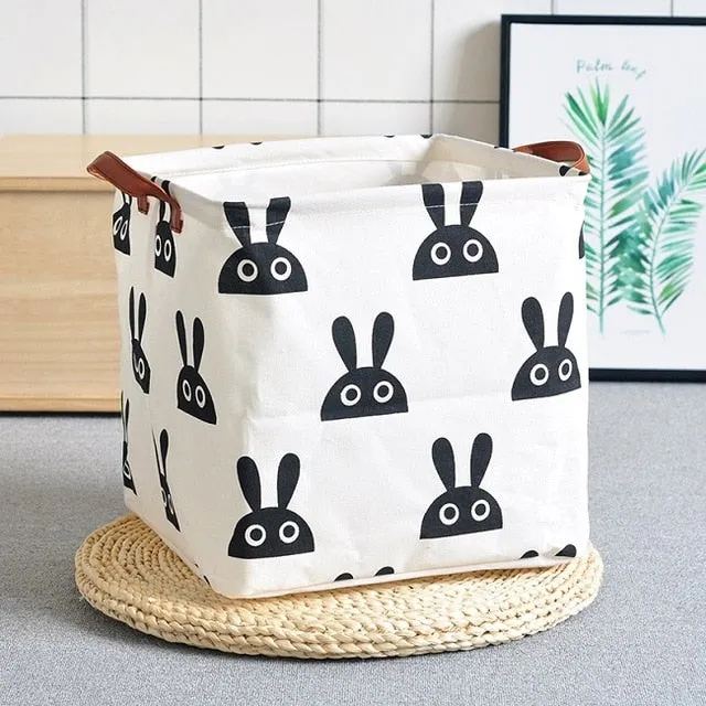 Cube Folding Basket For Storage and Laundry