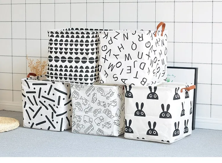 Cube Folding Basket For Storage and Laundry