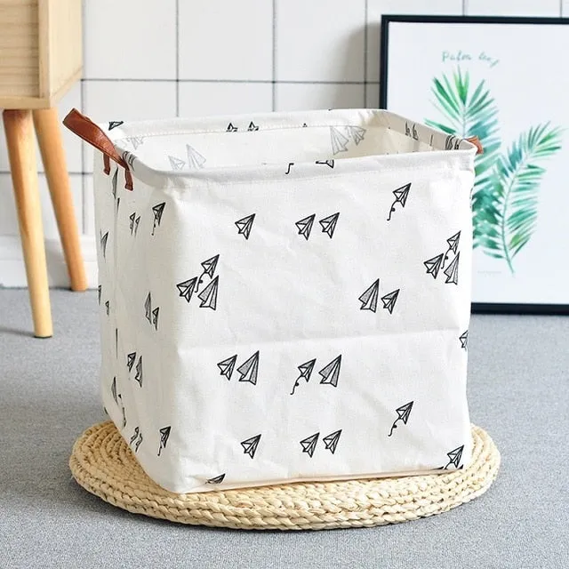 Cube Folding Basket For Storage and Laundry
