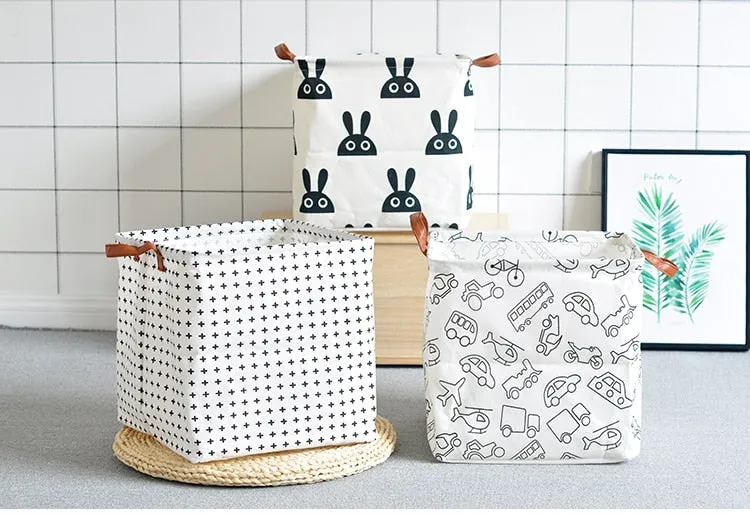 Cube Folding Basket For Storage and Laundry