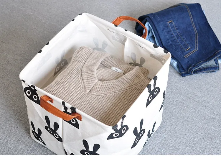 Cube Folding Basket For Storage and Laundry