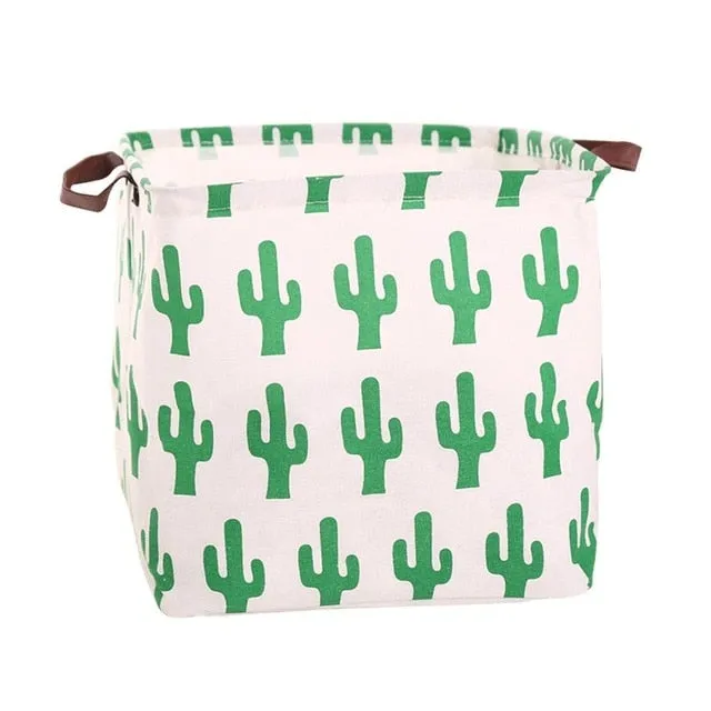 Cube Folding Basket For Storage and Laundry