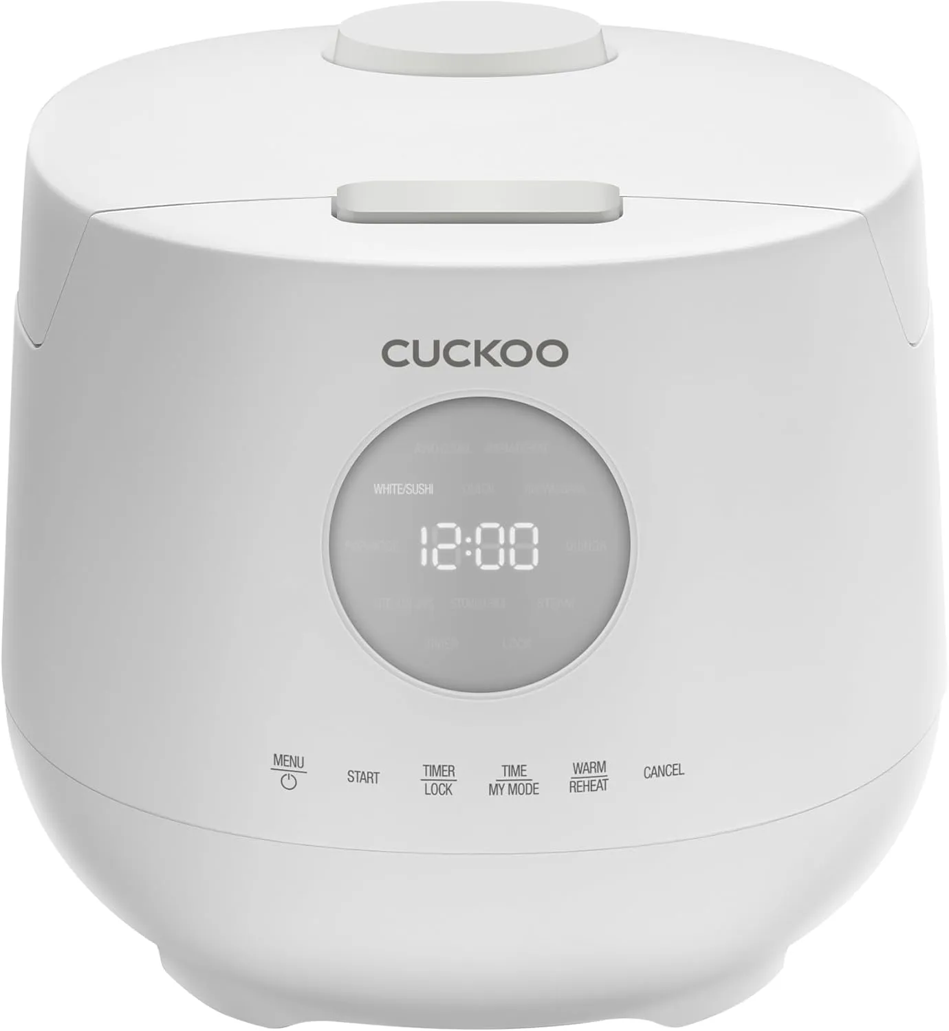 CUCKOO CR-0661F 6-Cup (Uncooked) / 12-Cup (Cooked) Micom Rice Cooker & Warmer with Nonstick Inner Pot, 7 Menu Options, Fuzzy Logic Tech, Auto Clean (White)