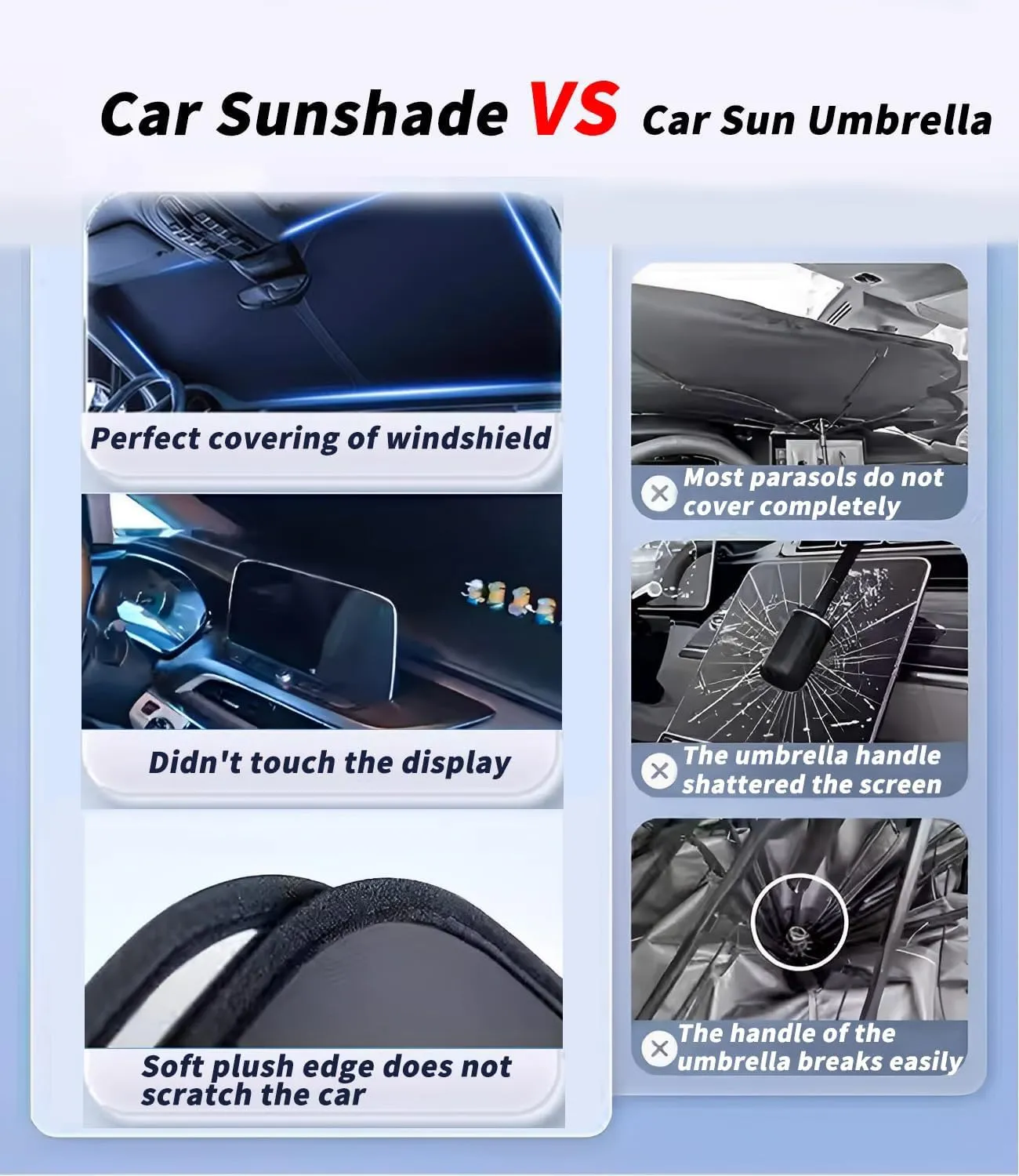 Custom-Fit for Lincoln Windshield Sun Shade, Car Sunshade Cover UV Block Car Front Window with Foldable Sun Shade Cover Protection Visor, Designed for Lincoln Accessories (for Lincoln Nautilus)