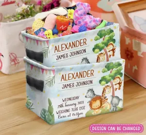 Custom Personalized Baby Toy Storage Box - Gift Idea For Kids