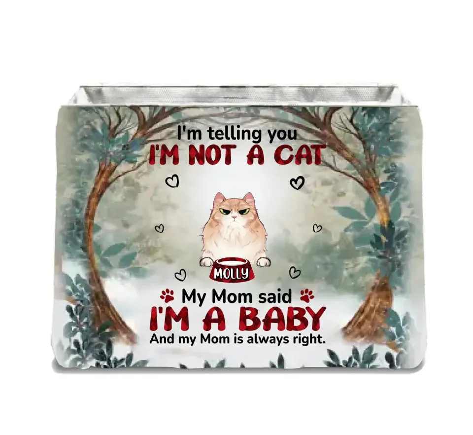 Custom Personalized Pet Storage Box - Up to 10 Dogs/Cats - Gift Idea for Dog/Cat Lovers - We're Not Pets We're Babies