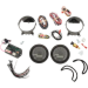 DAKOTA DIGITAL - 004-13 FLHT TWO GAUGE BLK/GRY W/CHR BEZEL - MVX-8204-KG-K