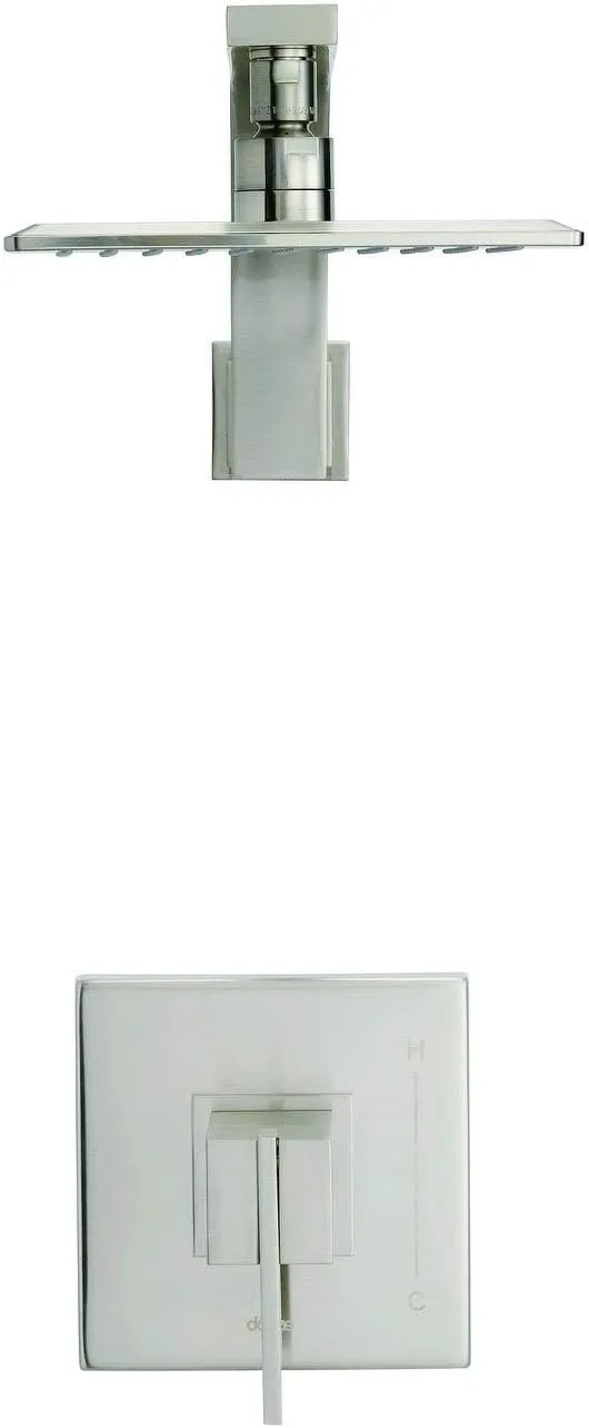 DANZE D511544BNTC Sirius Shower-Only Trim Kit, 1.75gpm, Brushed Nickel