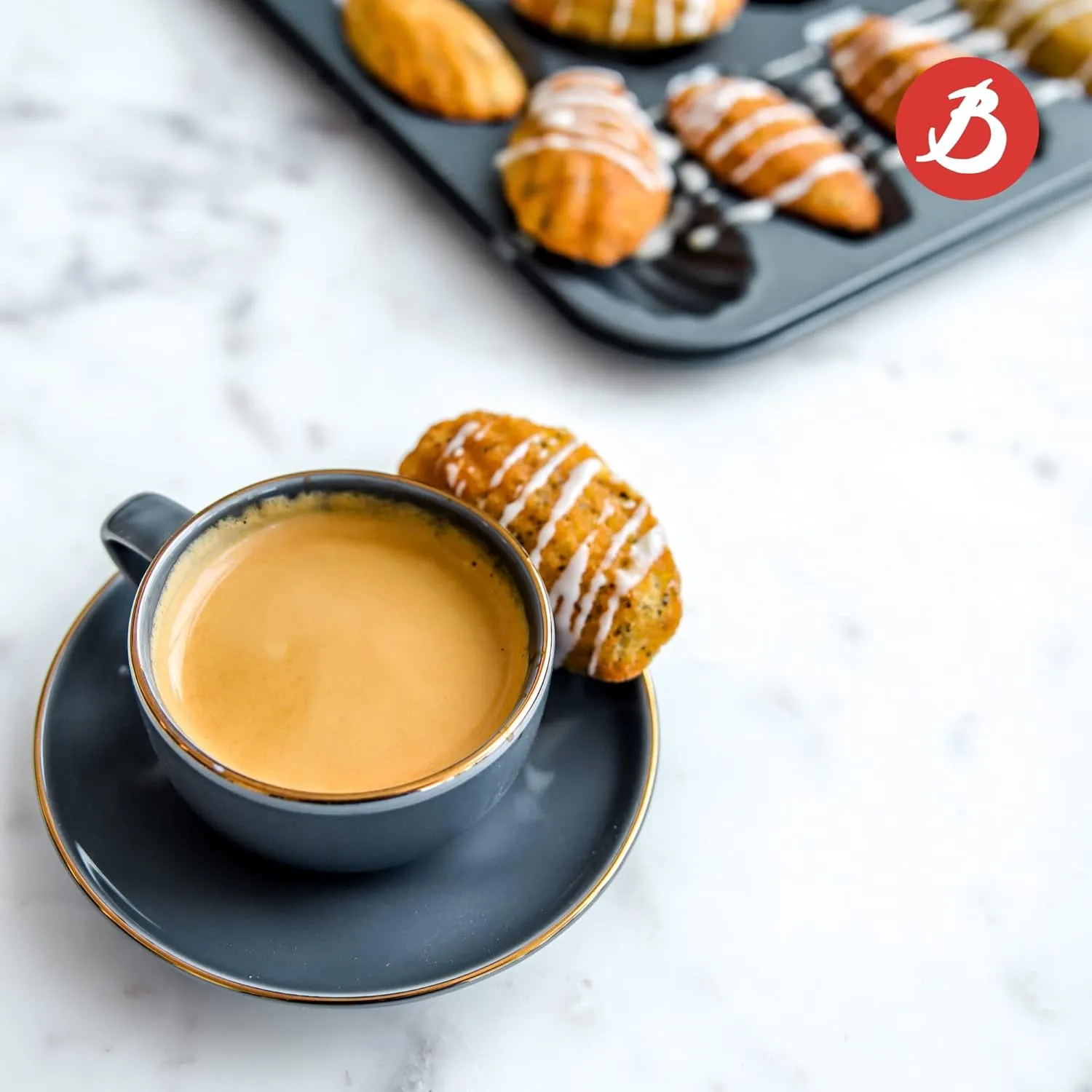 de Buyer MOUL’FLEX PRO Madeleine Silicone Mold - Creates 44 Madeleines - Easy to Use & Clean - Dishwasher & Freezer Safe