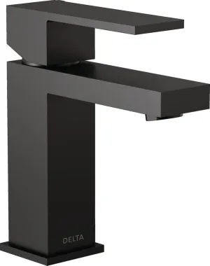 Delta 567LF-BLGPM-PP Modern Bathroom Faucet, 1.0 GPM Water Flow, Matte Black