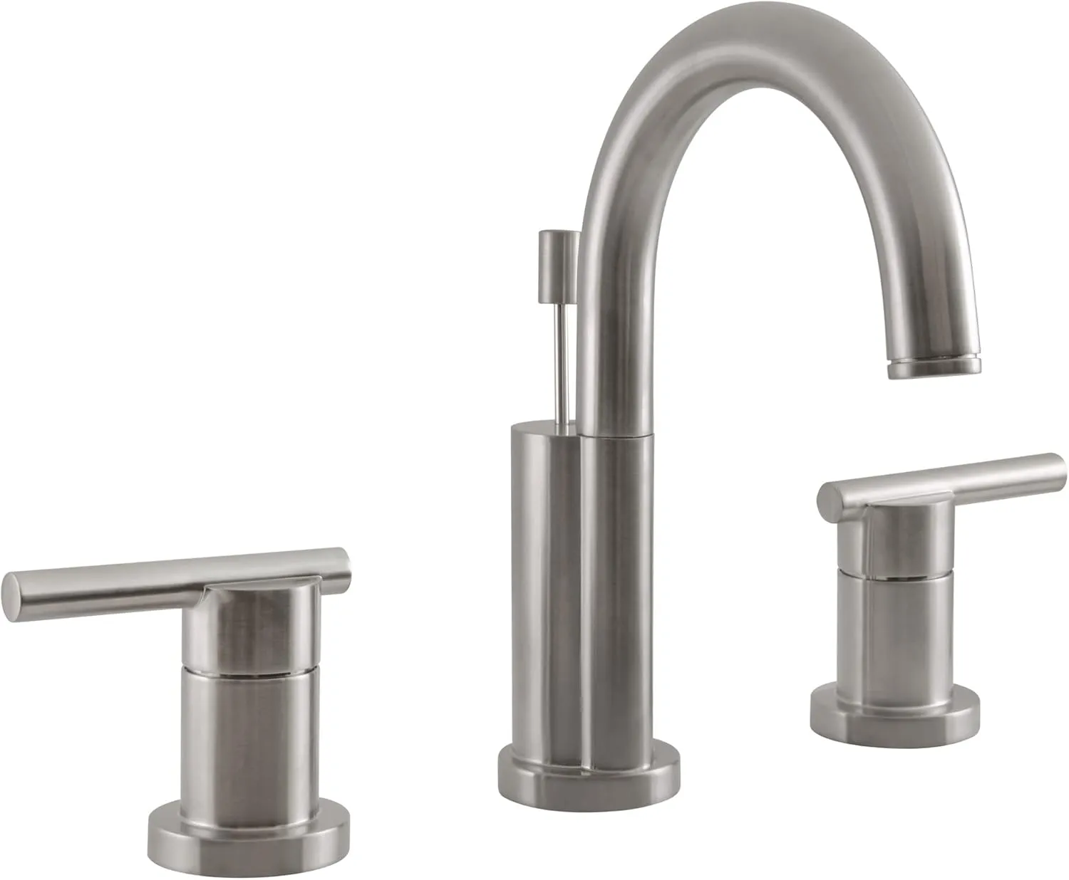 Design House 525733 Geneva Widespread Bathroom Faucet, Satin Nickel, 2-Handle