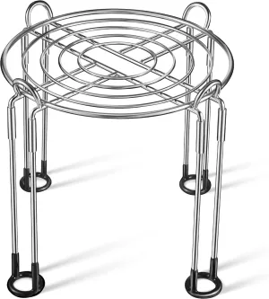 Dreyoo 10" Diameter by 8" Tall Gravity Fed Water Filter System Stand, Detachable Stainless Steel Under Sink & Countertop Filtration Stand Compatible with Berkey Water Filter,Royal,Travel System