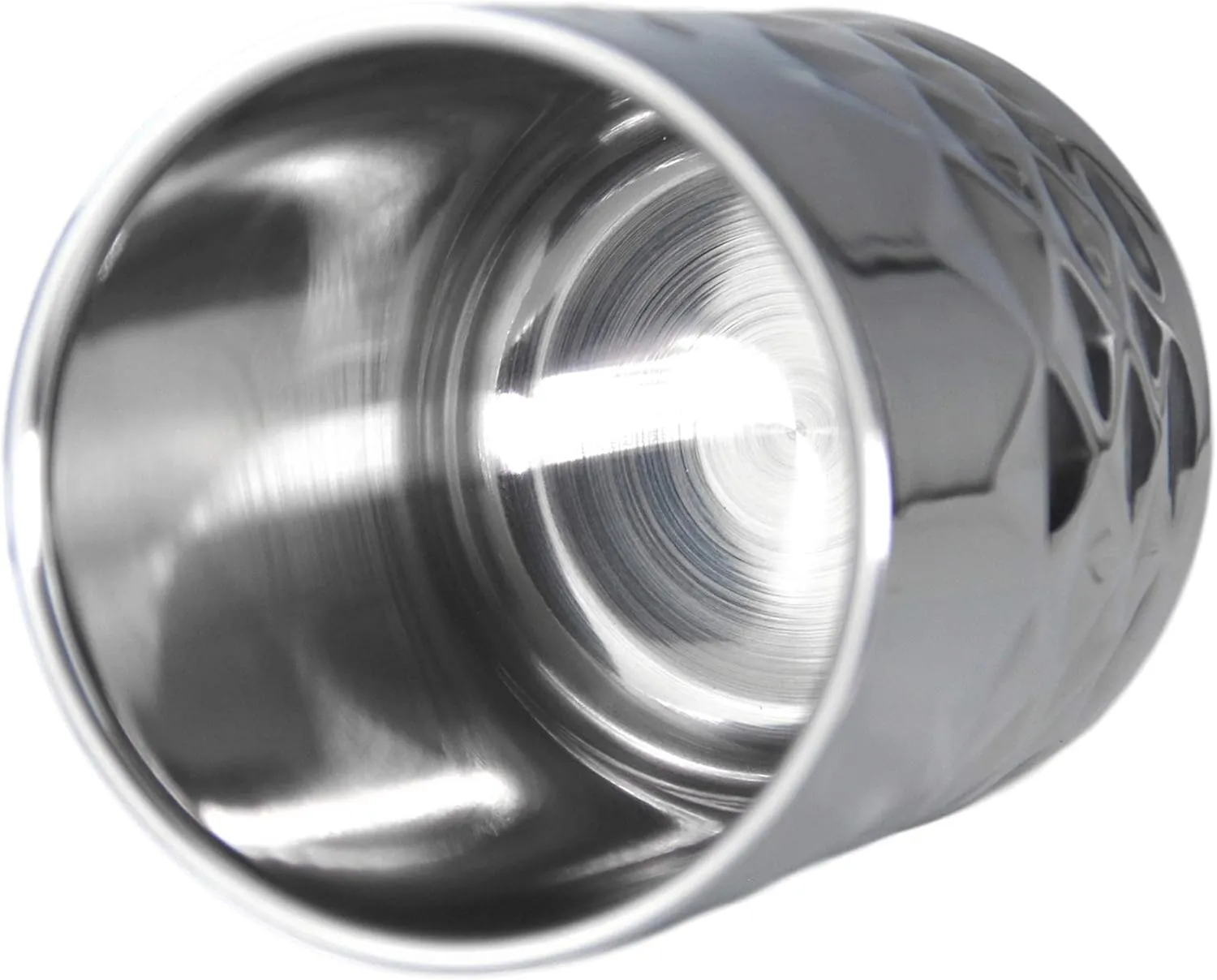 Drinco- 10oz Stainless Steel Tumbler, Vacuum Insulated Tumbler Whiskey Glass, Rocks Glass, GULT (10oz Whiskey Tumbler, Diamond)