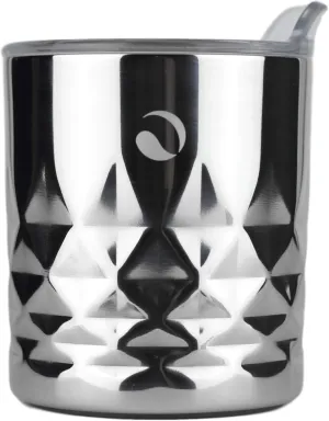 Drinco- 10oz Stainless Steel Tumbler, Vacuum Insulated Tumbler Whiskey Glass, Rocks Glass, GULT (10oz Whiskey Tumbler, Diamond)