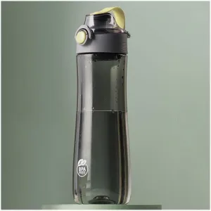 Drink Tea Pitchers Large Sports Water Bottles with Portable Handle/Push Button,20.6oz Plastic Water Cups with Filter,BPA free,Medium,Leak proof Drink Bottles