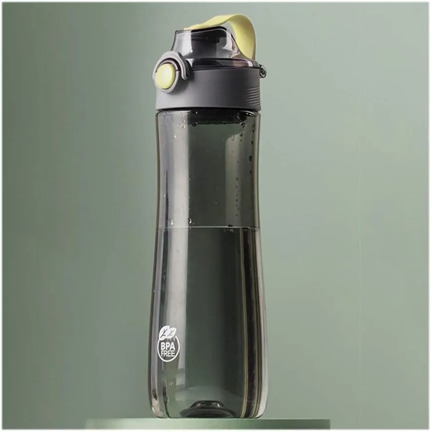 Drink Tea Pitchers Large Sports Water Bottles with Portable Handle/Push Button,20.6oz Plastic Water Cups with Filter,BPA free,Medium,Leak proof Drink Bottles