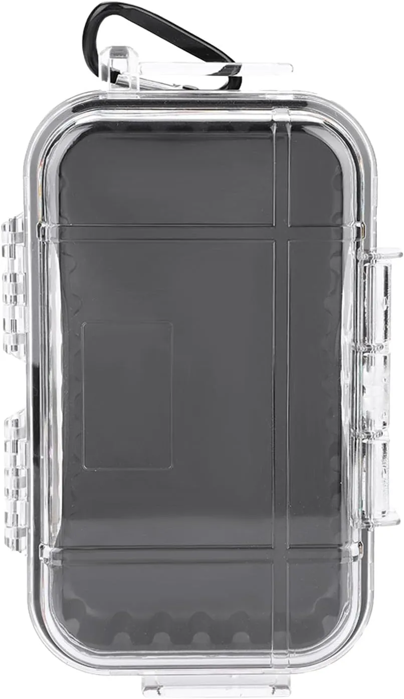 Dry Box Waterproof, 1PCS Dry Storage Box, ABS Dry Box for Boat Inner Rubber, Waterproof Small Dry Box with Stainless Steel Fitting for Outdoors Camping Fishing