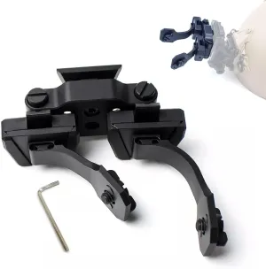 Dual PVS14 Night Vision Bridge Mount NVG J Arm Helmet Mount for Binocular Anodized Metal