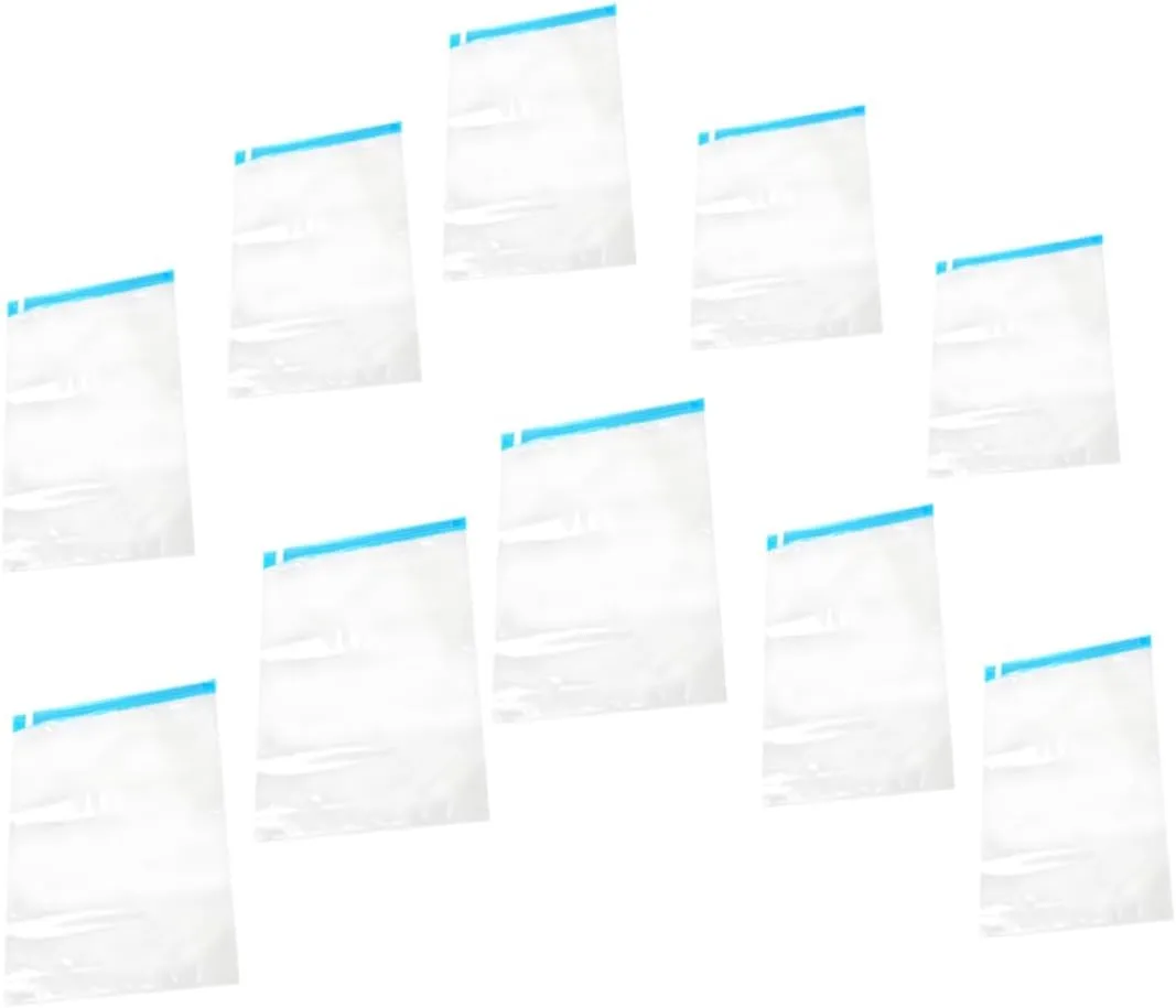 Efficient Travel Vacuum Bags 10pcs Compression Sealing Pouches for Clothing Bedding Pillow
