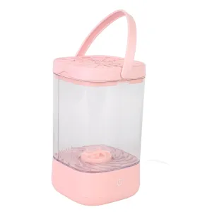 Electric Makeup Brush Cleaner Portable Automatic Cleaning Machine Beauty Salon (Pink)