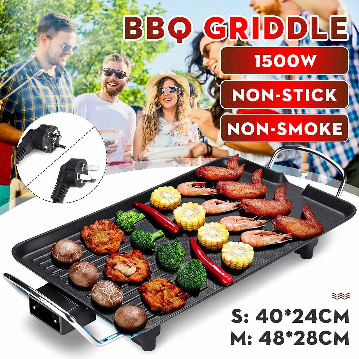 ELECTRIC PAN GRILL Global express Efficient shipping NONSTICK