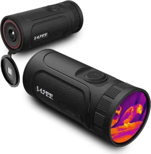 EM10-256 Thermal Monocular, 10mm Focal Lens, 256×192(50Hz) 12μm Night Vision Infrared Scope, 1.43”AMOLED Touchscreen, Handheld Thermal Imaging Monocular for Hunting, Outdoor Camping, Travel