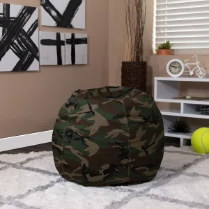 EMMA   OLIVER Small Camouflage Bean Bag Chair for Kids and Teens