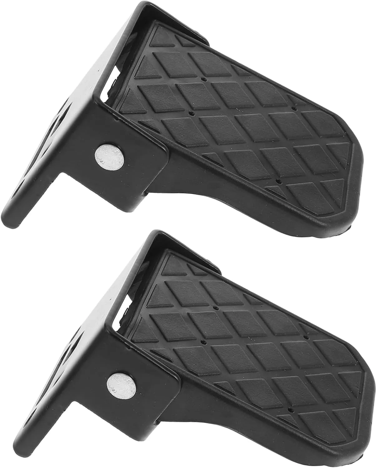 ERINGOGO 1 Pair Folding Pedals Rests Foldable Folding Electric Foot Pedal Bicycle Pedals Rear Replacement Pedals Portable Folding Bicycle Foot Pegs Use Bike Black Aluminum Alloy