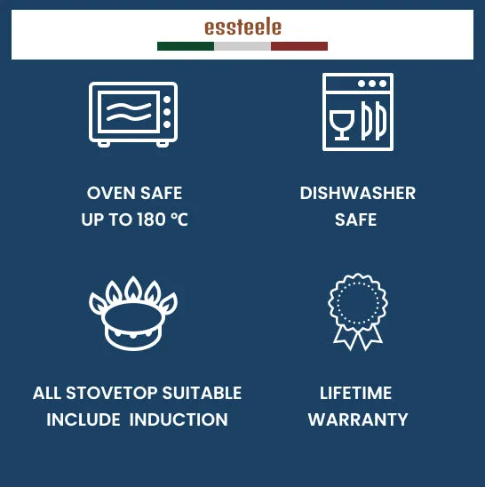Essteele Per Salute Nonstick Induction Skillet Triple Pack – 20/24/28cm