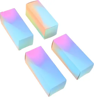 EXCEART Makeup Lipstick 100pcs DIY Lipstick Boxes Empty Paper Packaging Wrapping Box Foldable Lip Gloss Packaging Boxes Lip Balm Gift Box for Girls Women Kraft Gift Box