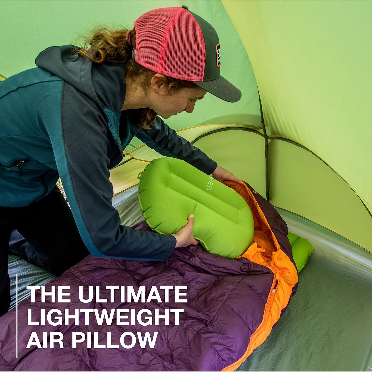 Exped Ultra Pillow - Premium Ultralight Inflatable Compact Camping & Backpacking Pillow, Grey Goose, Medium