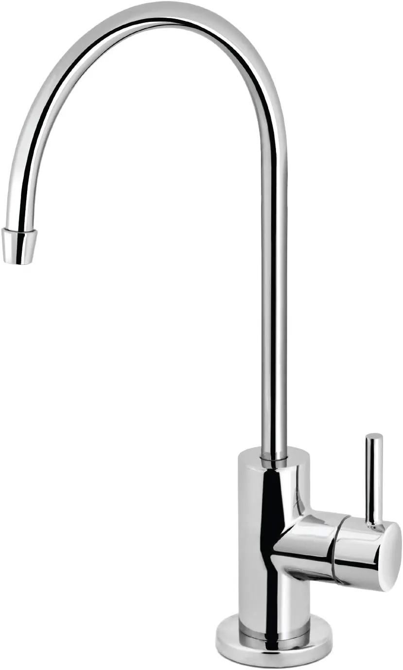 Express Water Modern Chrome Water Filter Faucet – Drinking Water Faucet – Reverse Osmosis Filtration System and Kitchen Sink Beverage Faucet – Simple 3-Piece Easy Install Faucet