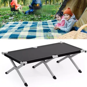 Extra-Wide Camping Cot, Upgrade Sturdy Camping Bed, for Sleeping Support 300lb, Portable Cot with Carry Bag Ultralight Cot for Travel