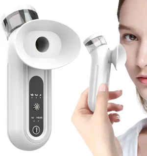 Eye Steamer, 2025 New Eye Mist Steam Sprayer, Portable Eyes Steamer Moisturizer Soother for Relief Dry Eyes and Face, Rechargeable Mist Steamers, for Moisturizing & Cleaning (White)