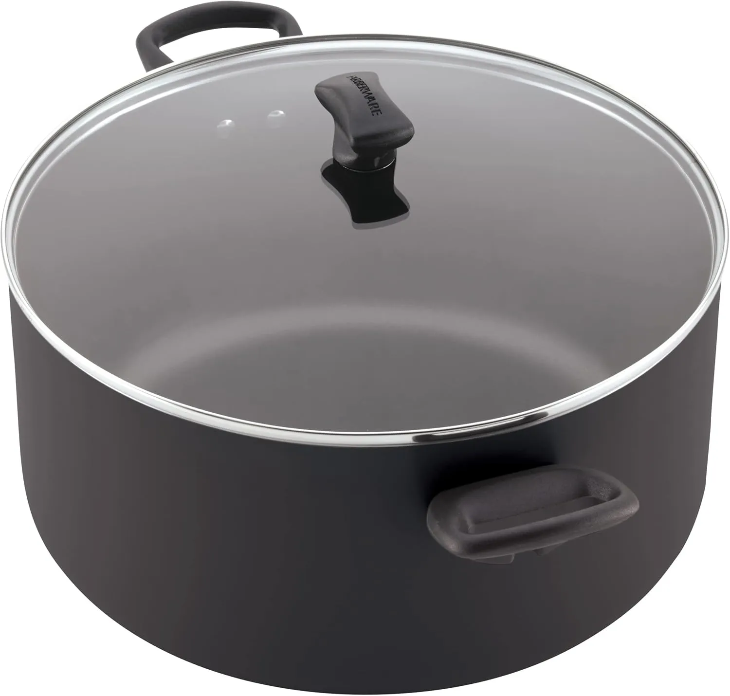 Farberware Cookware Nonstick Stockpot with Lid, 10.5 Quart-Black