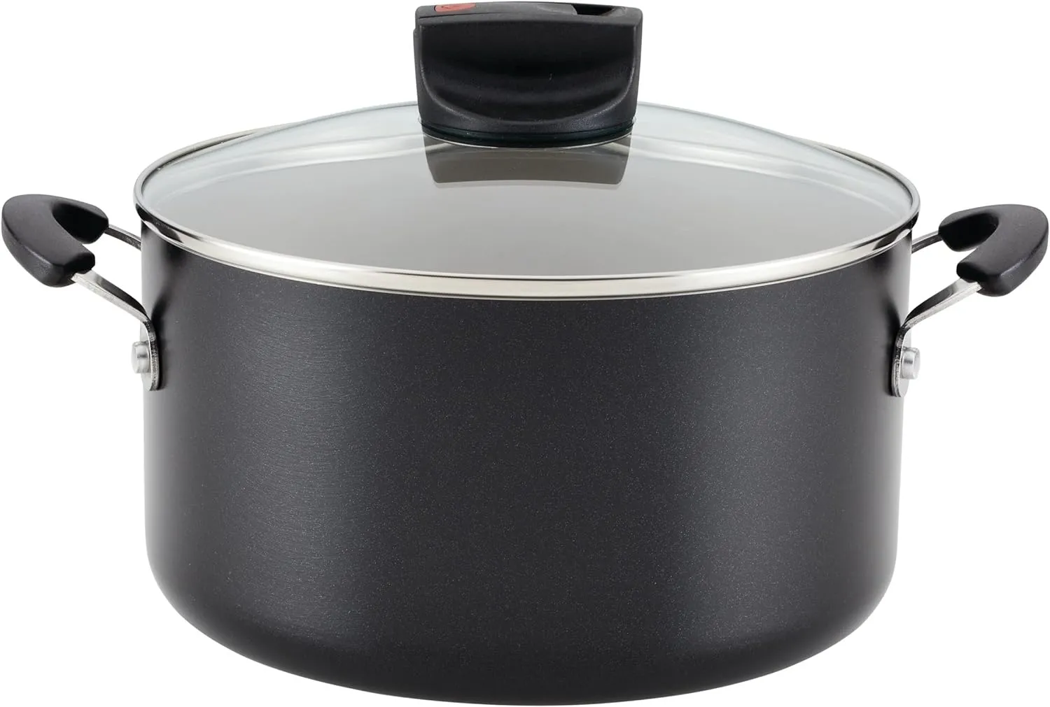 Farberware Smart Control Nonstick Stock Pot/Stockpot with Lid, 6 Quart, Black