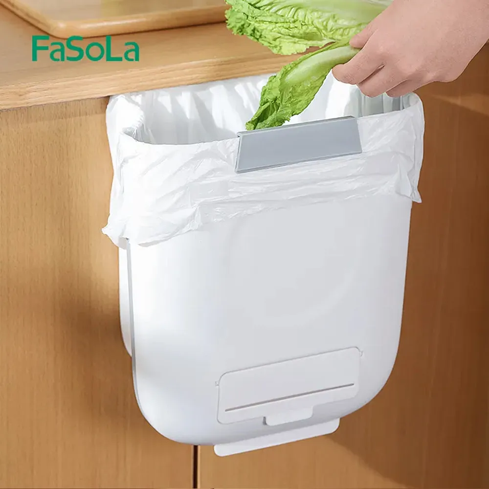 FaSoLa Foldable Household Trash Bin - White, 24*14.5*27cm