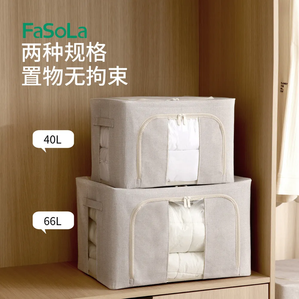 FaSoLa Foldable Storage Box - Grey, 66L