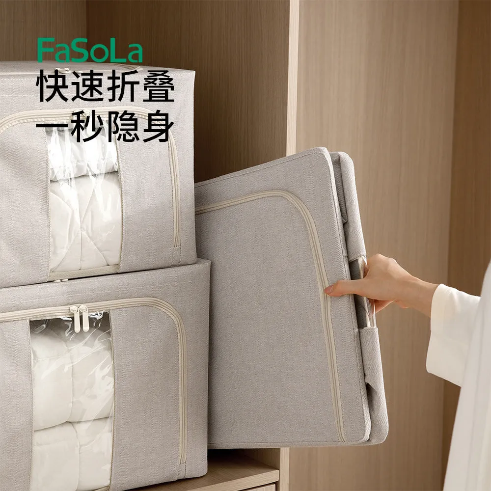FaSoLa Foldable Storage Box - Grey, 66L