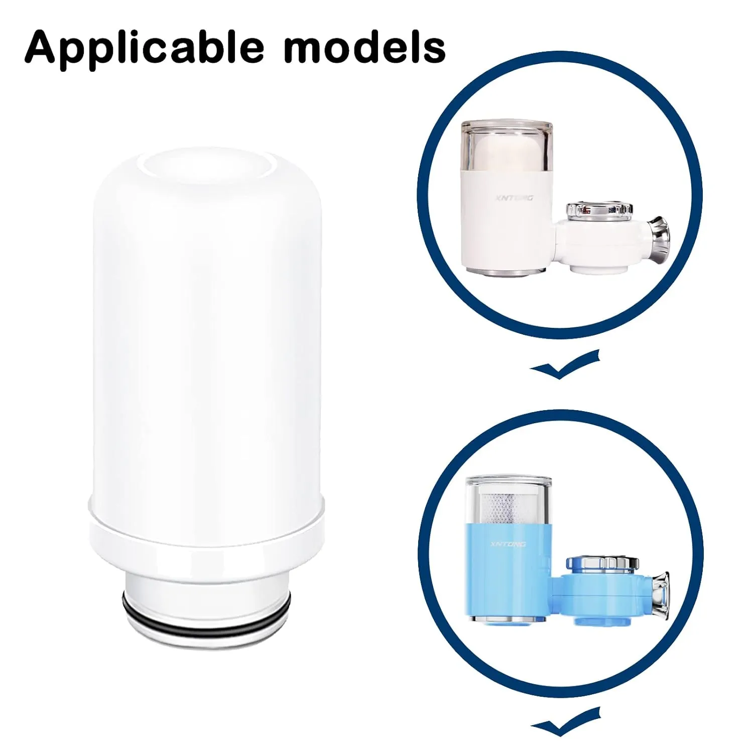 Faucet water filter element, Faucet water purifier element, Water filter taps cartridge, Ceramic filter replacement, (Faucet water filter cartridge x 2)