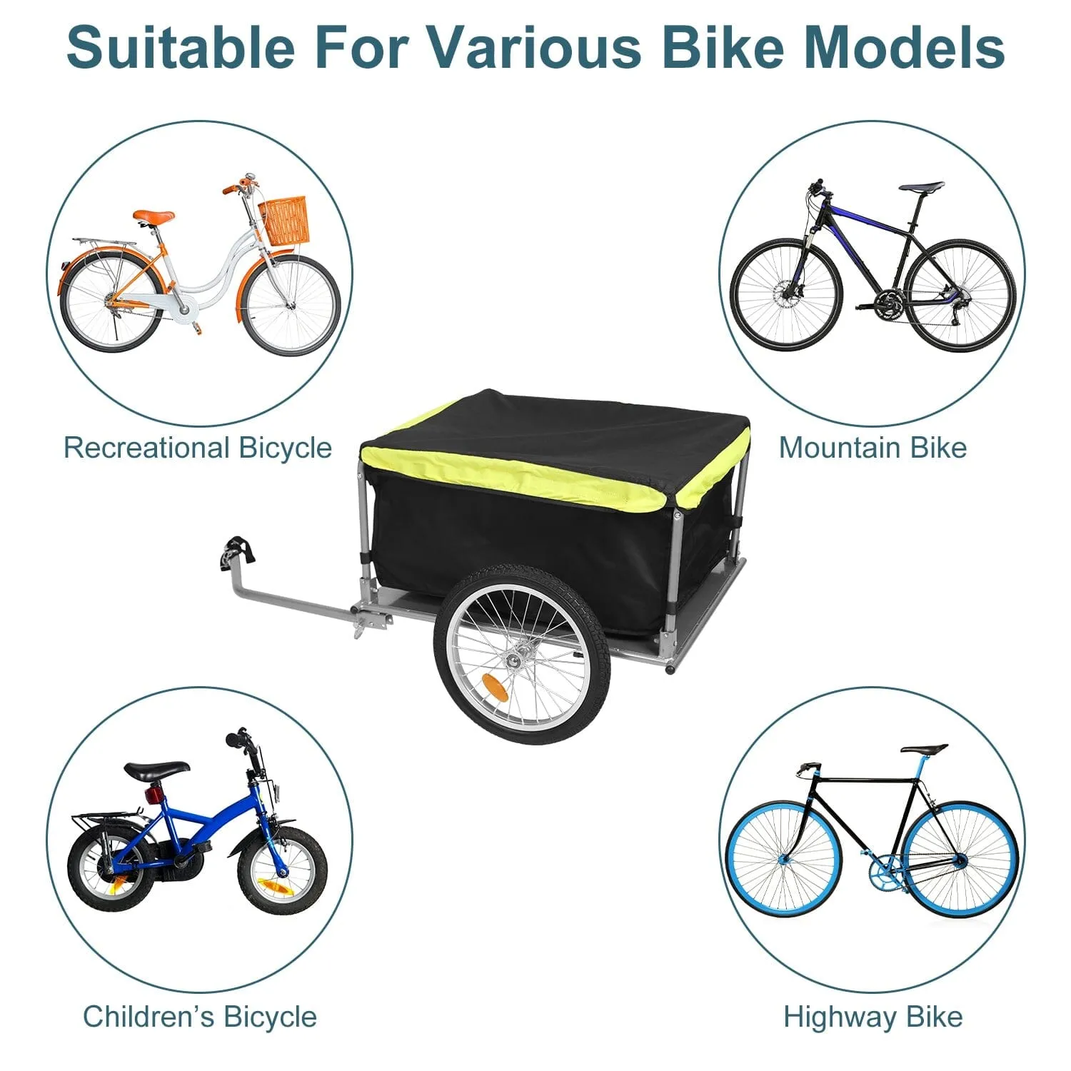 Foldable Bicycle Cargo Wagon Trailer