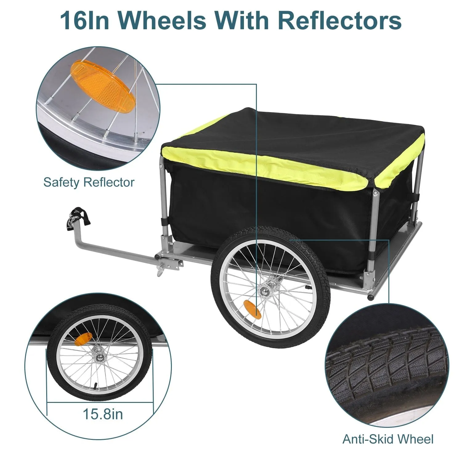 Foldable Bicycle Cargo Wagon Trailer