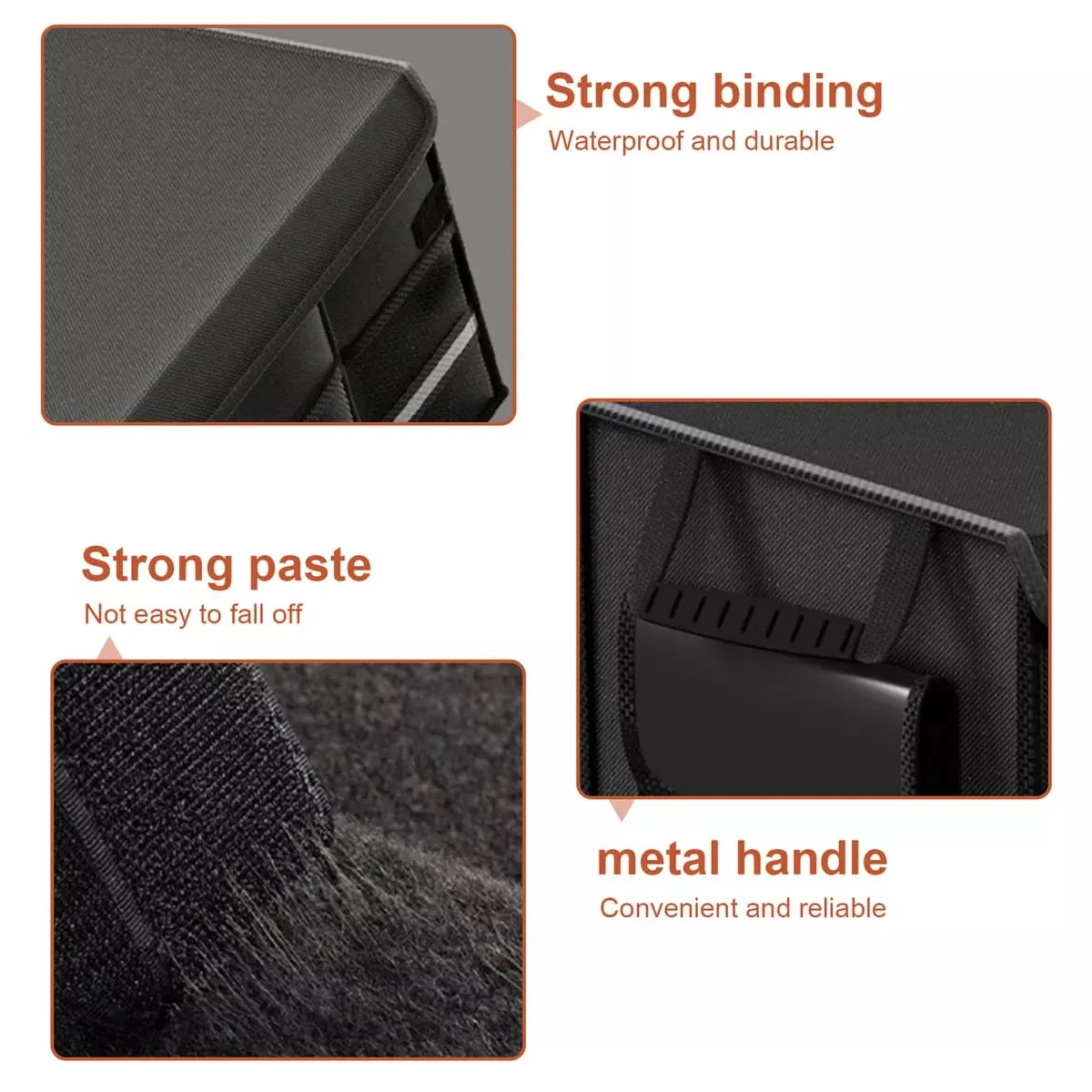 Foldable Car Storage Box, Car Trunk Organizer Bag, Camping Storage Bin
