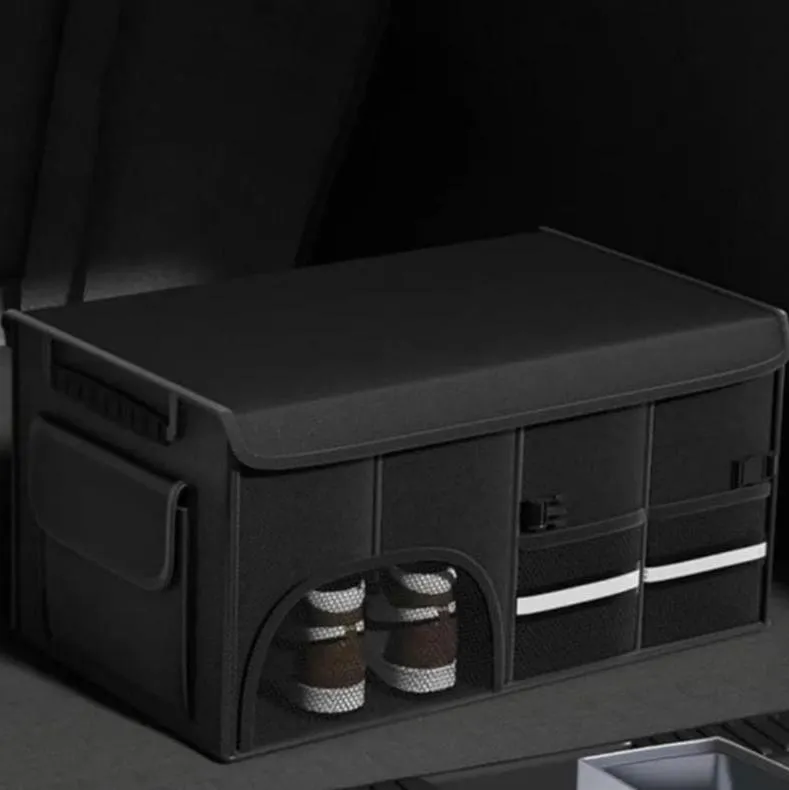 Foldable Car Storage Box, Car Trunk Organizer Bag, Camping Storage Bin