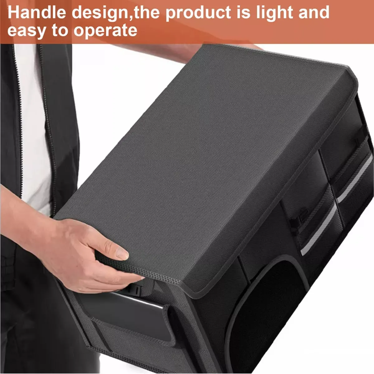 Foldable Car Storage Box, Car Trunk Organizer Bag, Camping Storage Bin