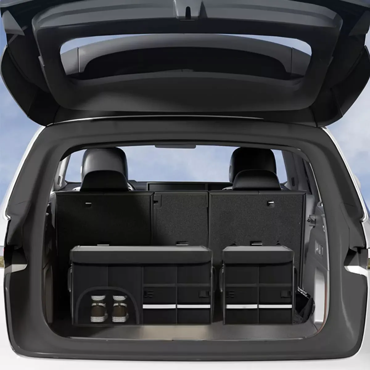 Foldable Car Storage Box, Car Trunk Organizer Bag, Camping Storage Bin