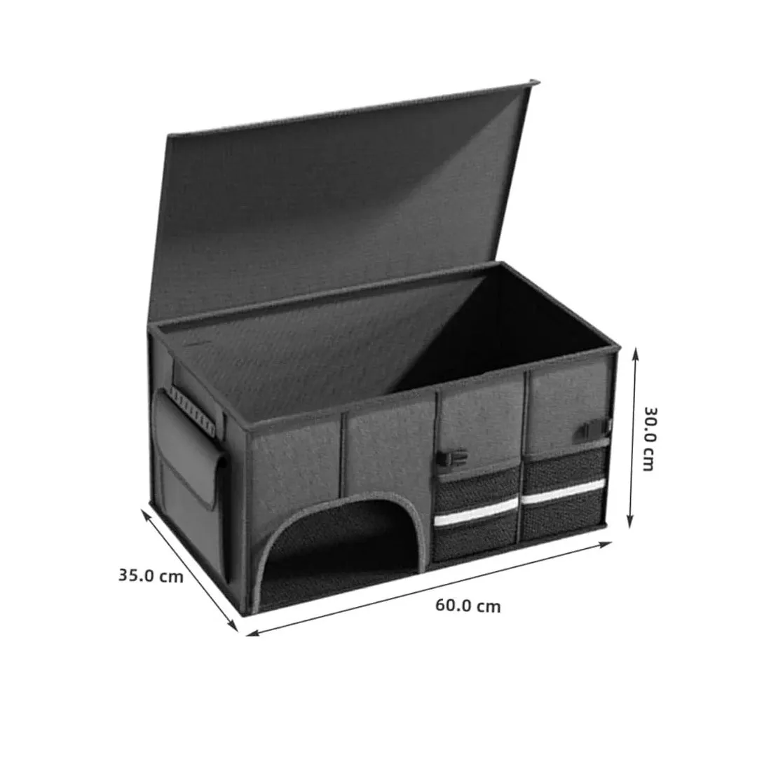 Foldable Car Storage Box, Car Trunk Organizer Bag, Camping Storage Bin